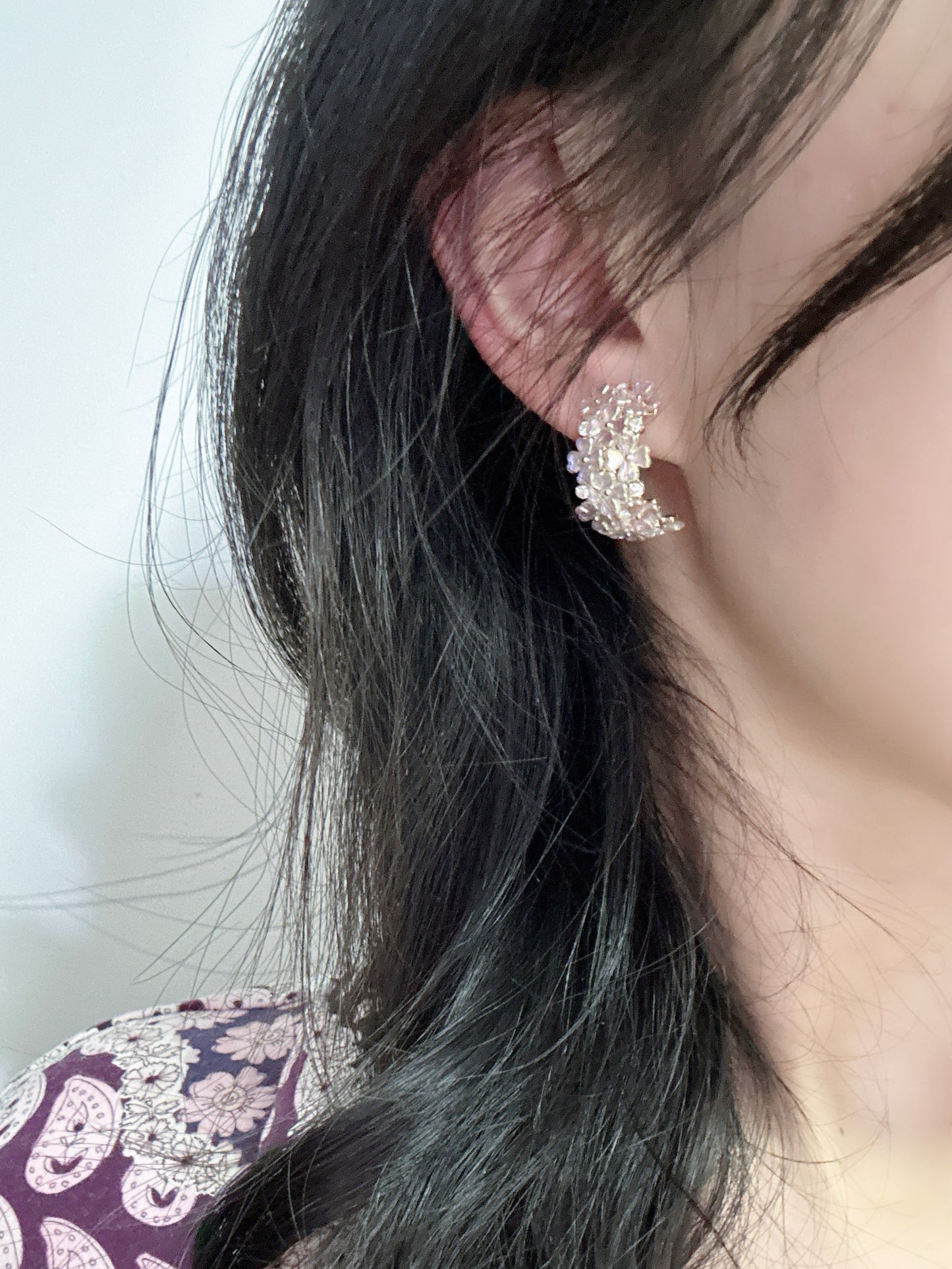 . Handmade clip-on earrings for women.