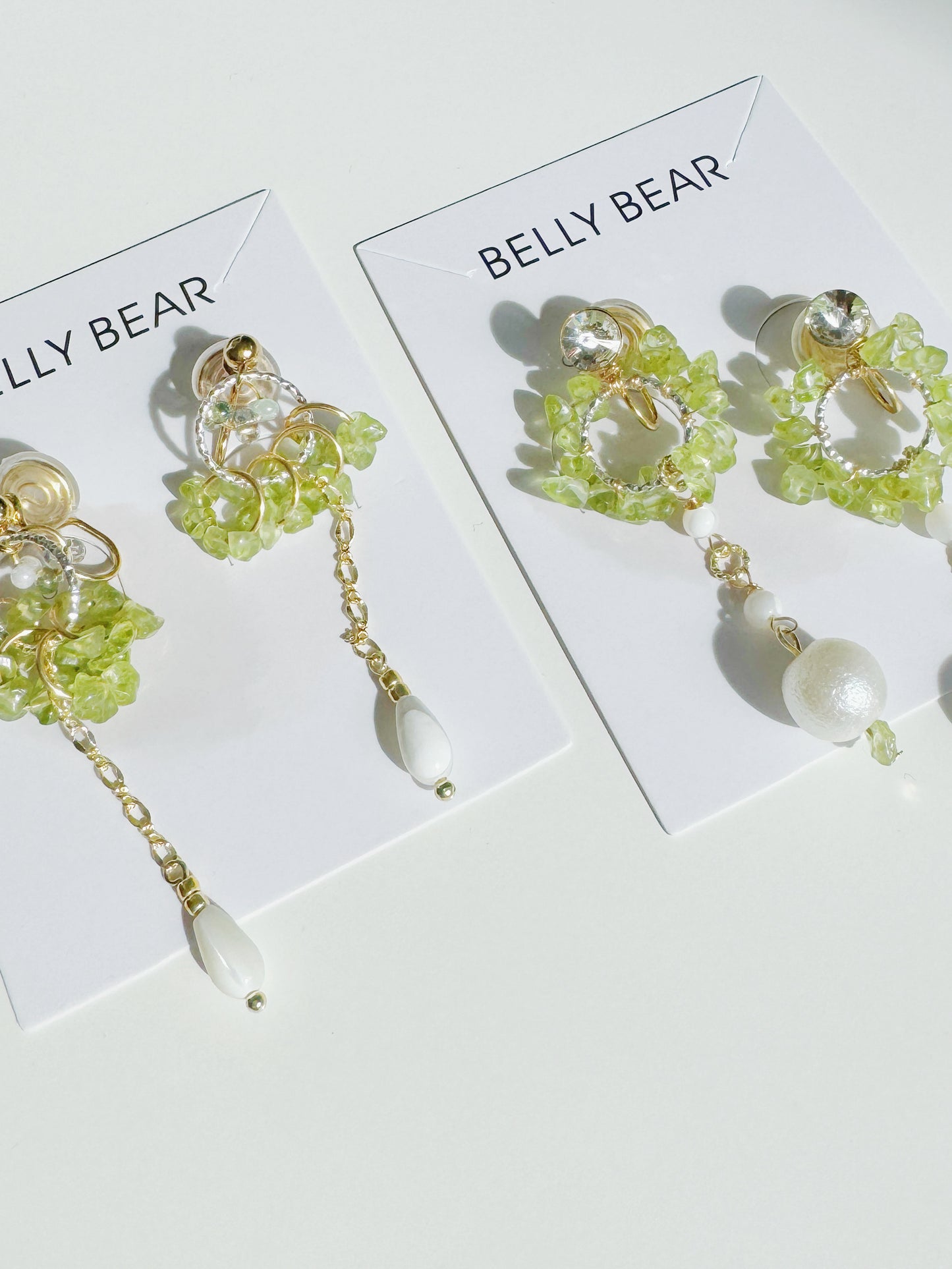 . Handmade clip-on earrings for women.