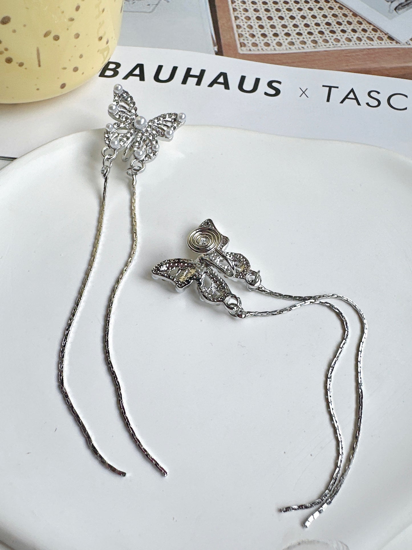 . Handmade clip-on earrings for women.