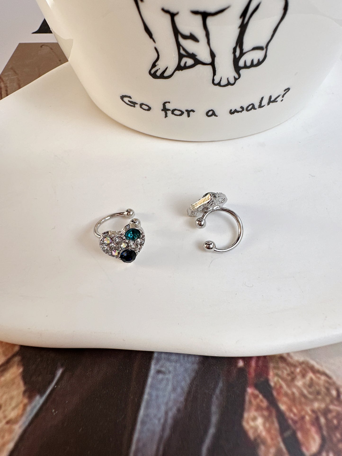 . Handmade clip-on earrings for women.