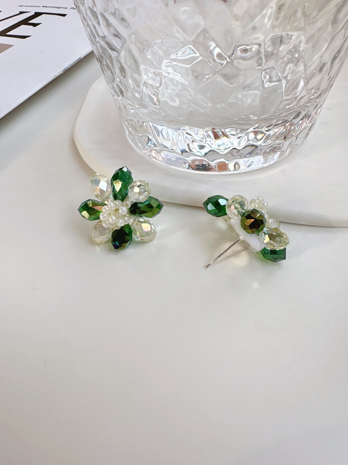 . Handmade clip-on earrings for women.