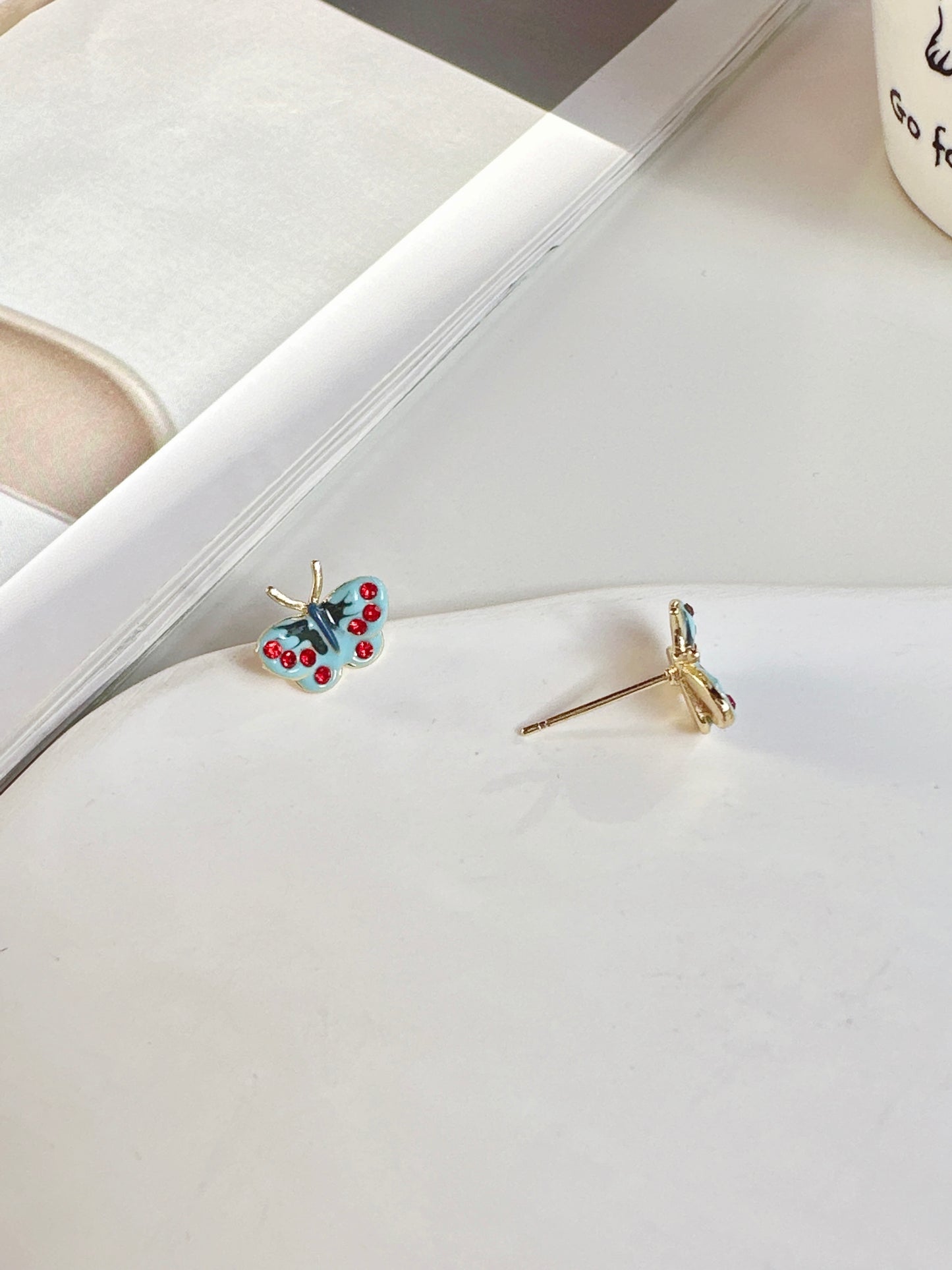 . Handmade clip-on earrings for women.