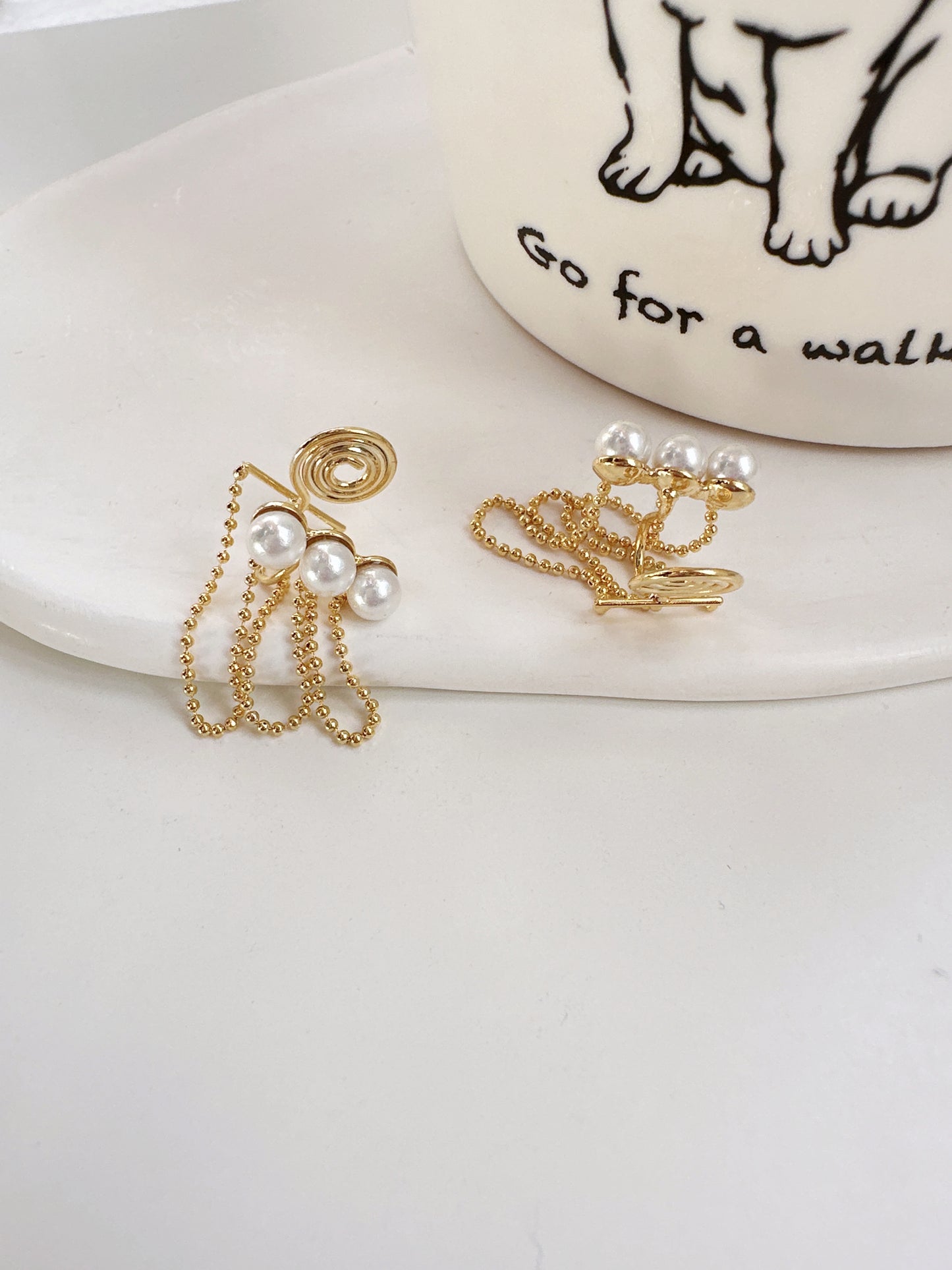 . Handmade clip-on earrings for women.