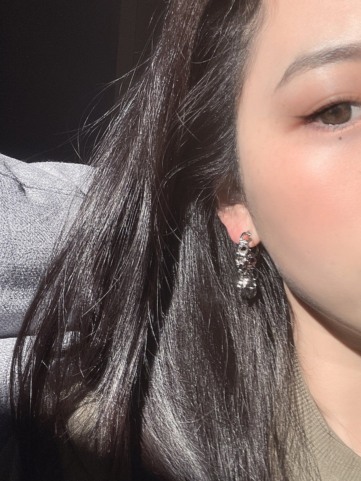 . Handmade clip-on earrings for women.