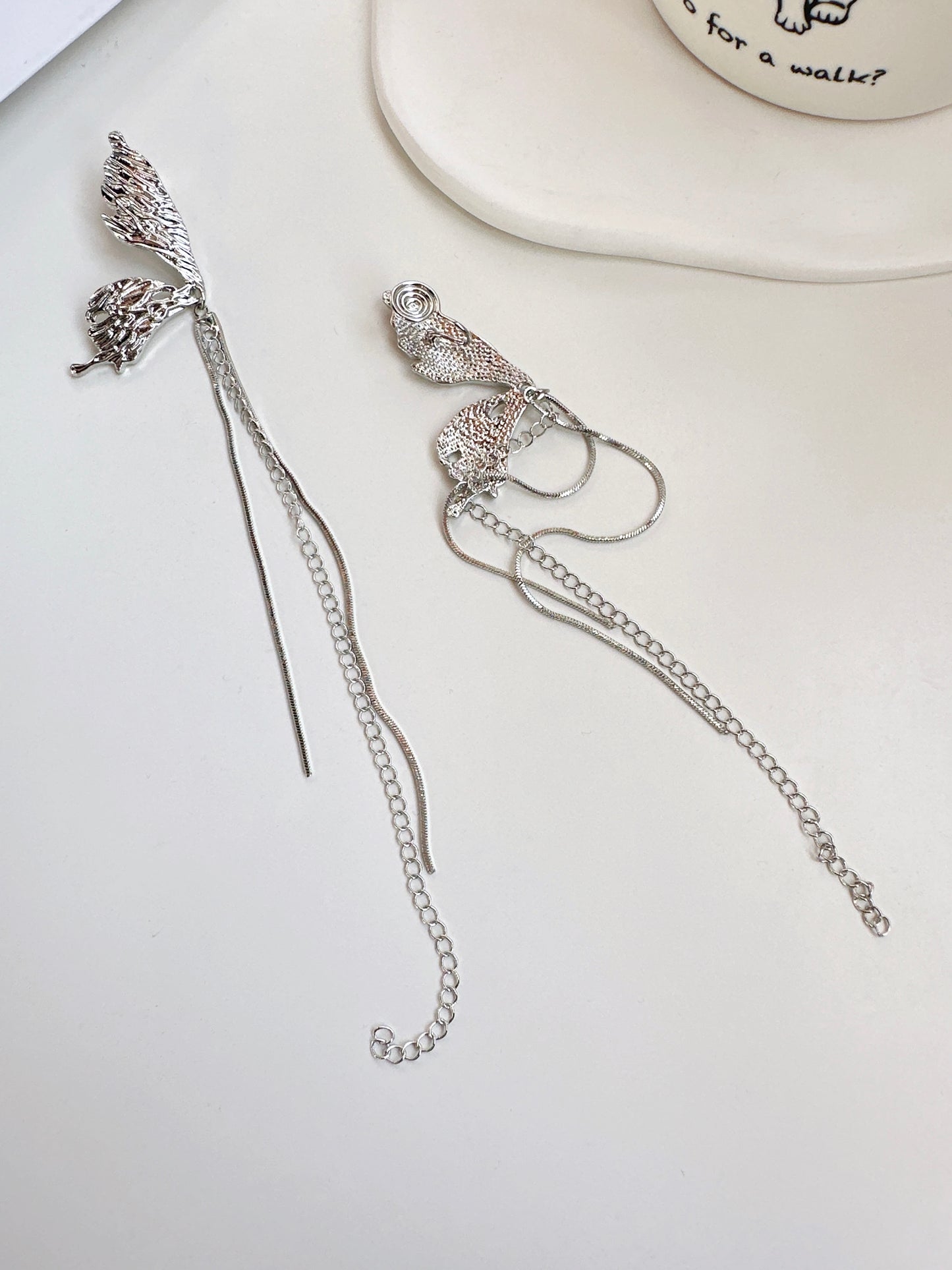 . Handmade clip-on earrings for women.