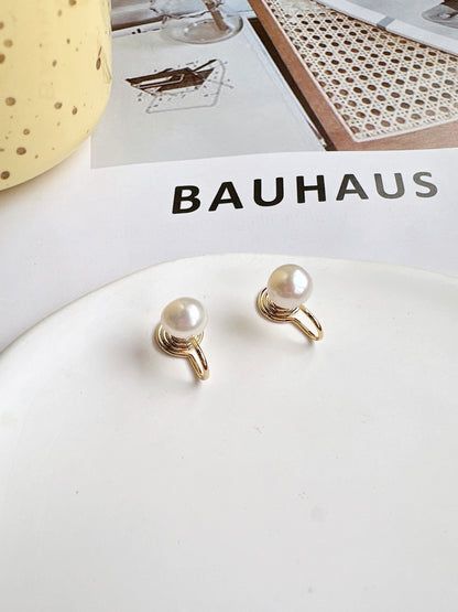 Single Freshwater Pearl Clip On Earrings