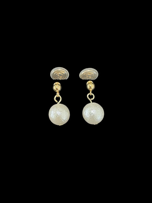 Classic Pearl Clip-On Earrings – Handmade Elegant Jewelry