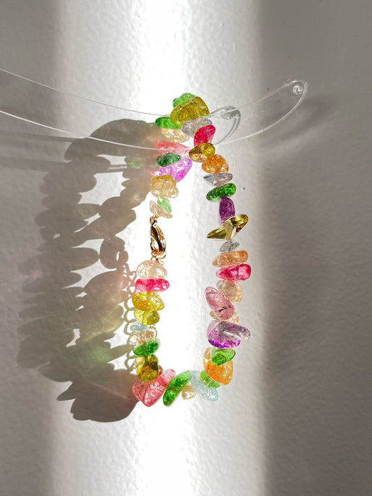 Multicolored Glass Bracelet