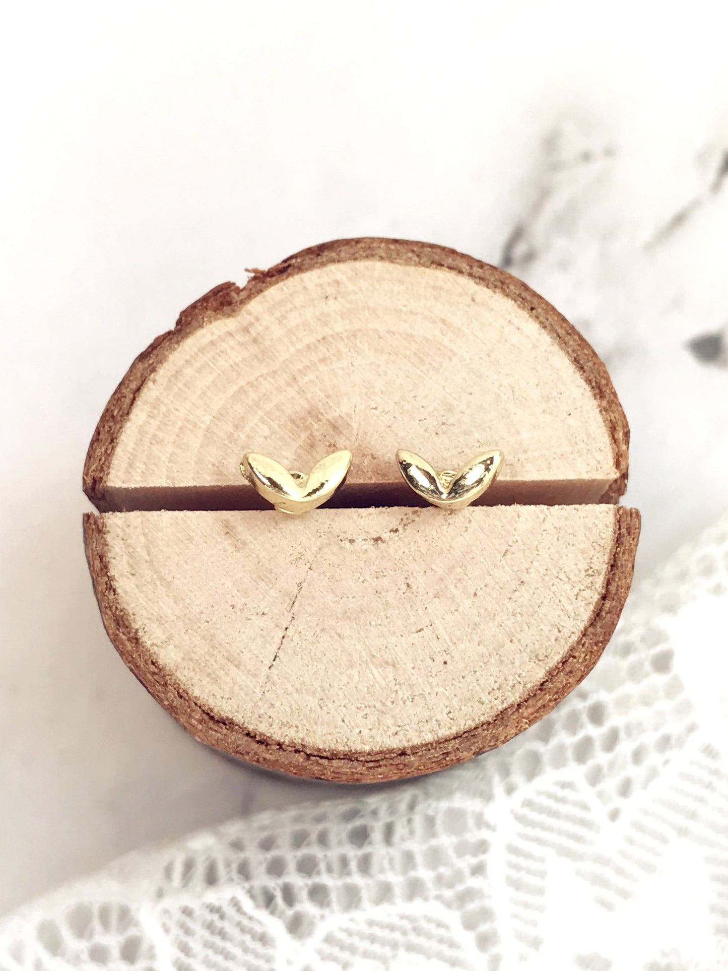 Golden Bud Stud Earrings