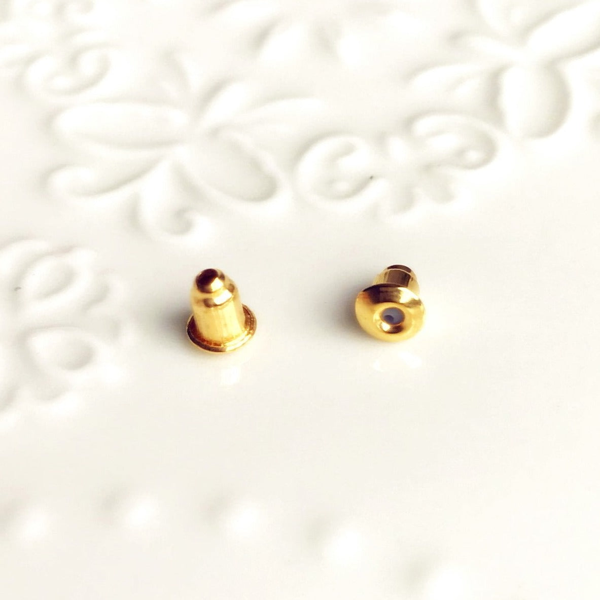 Gloss Gold Metal Earring Backs