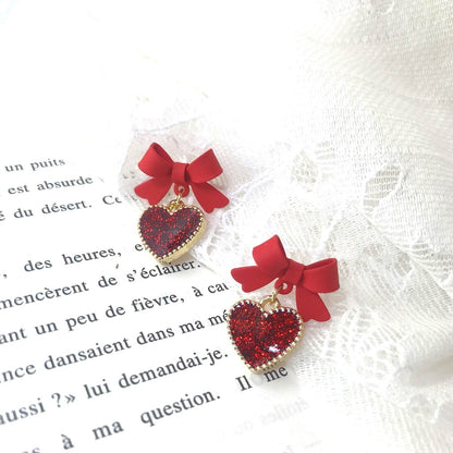 . Handmade clip-on earrings for women.