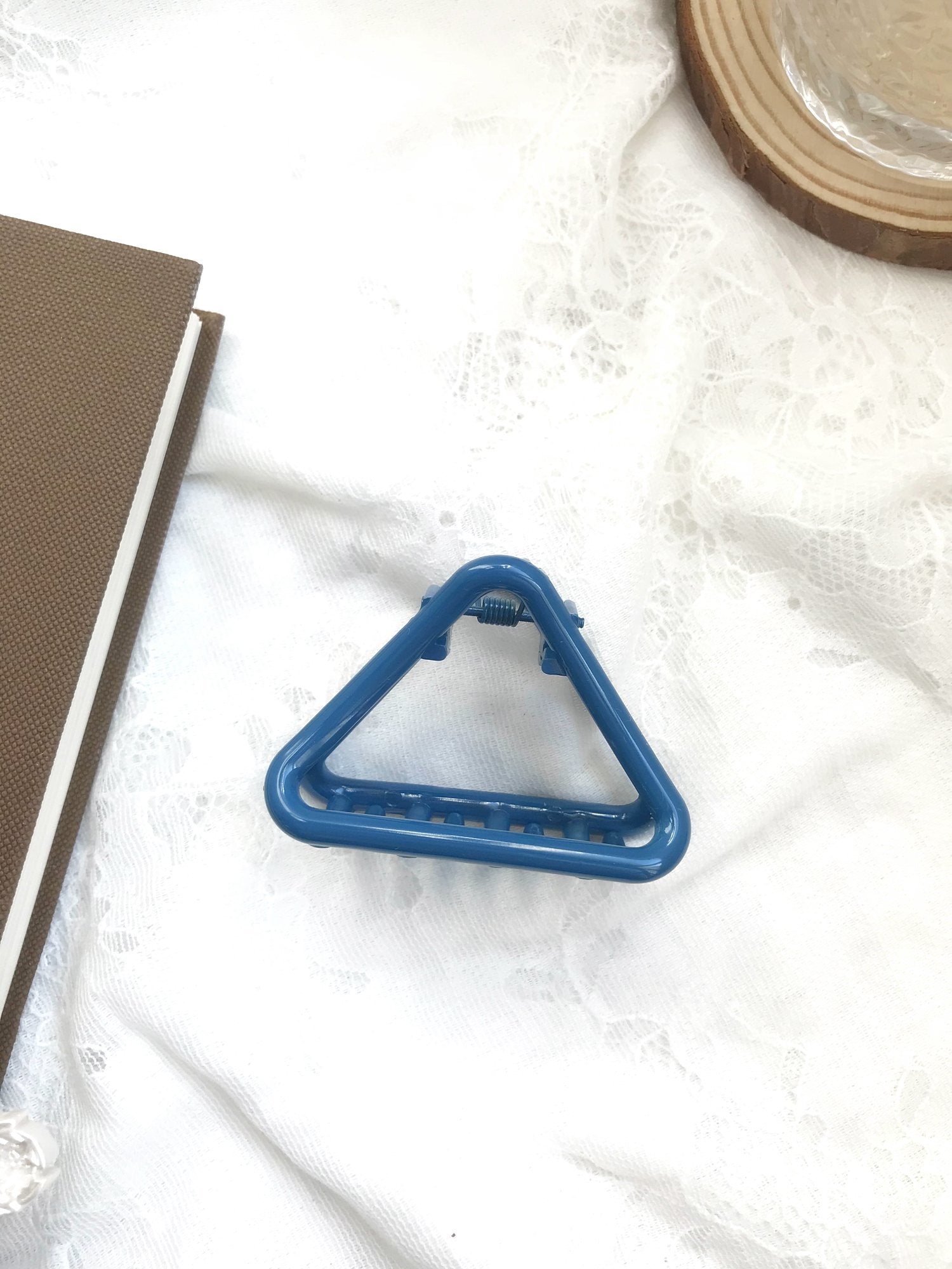 Triangle Hair Claw Clip Blue