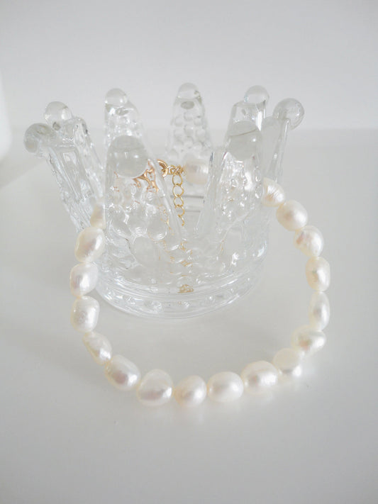 Baroque Freshwater Pearl Fob Bracelet 
