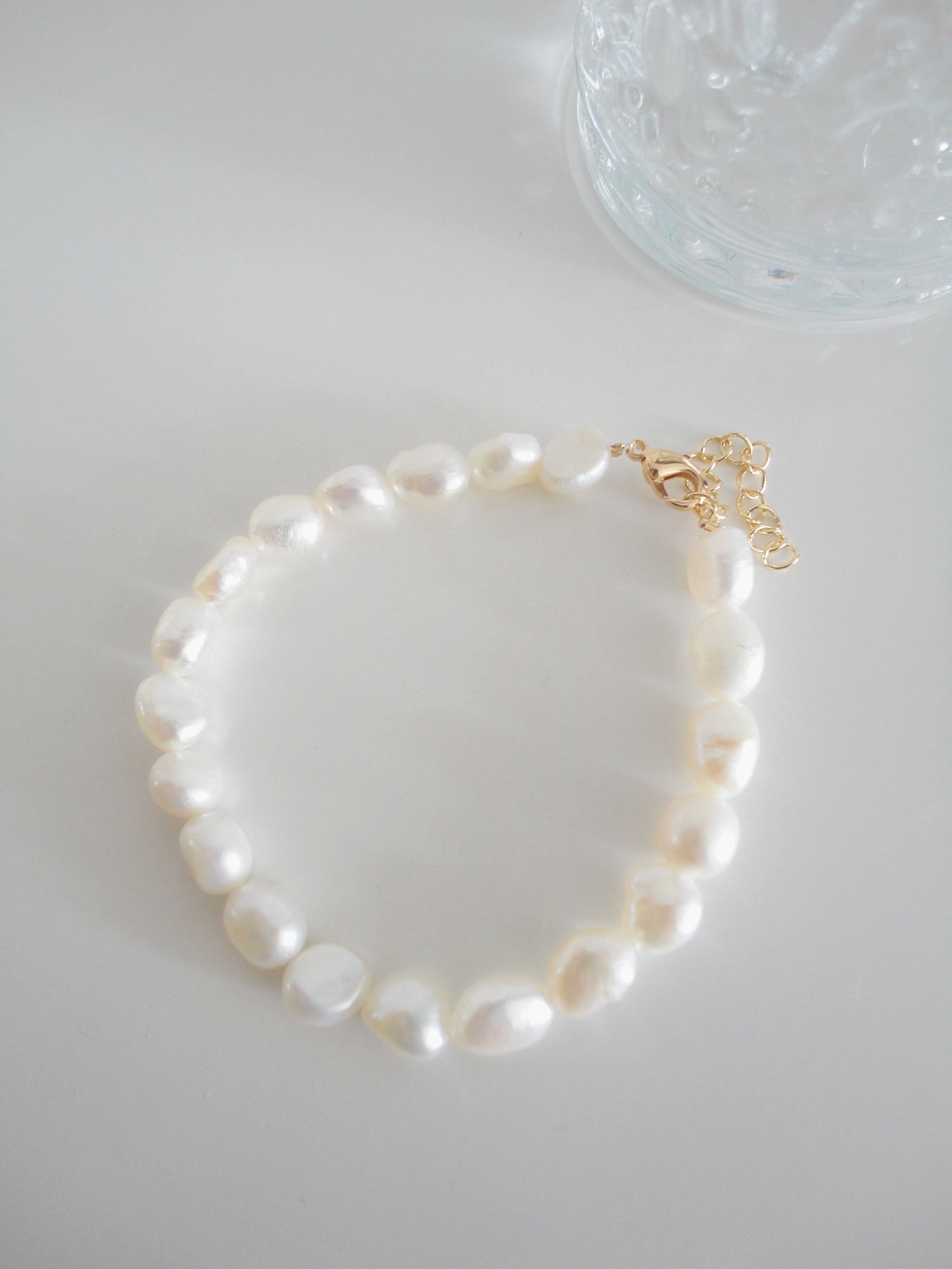 Baroque Freshwater Pearl Fob Bracelet 