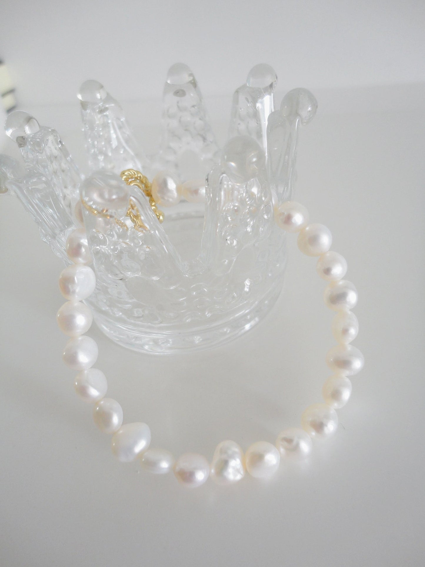 Baroque Freshwater Pearl Charm Bracelet 