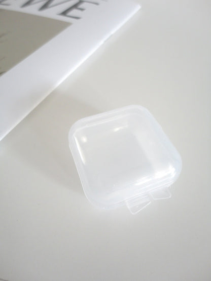 Plastic Mini Storage Case. Handmade clip-on earrings for women.