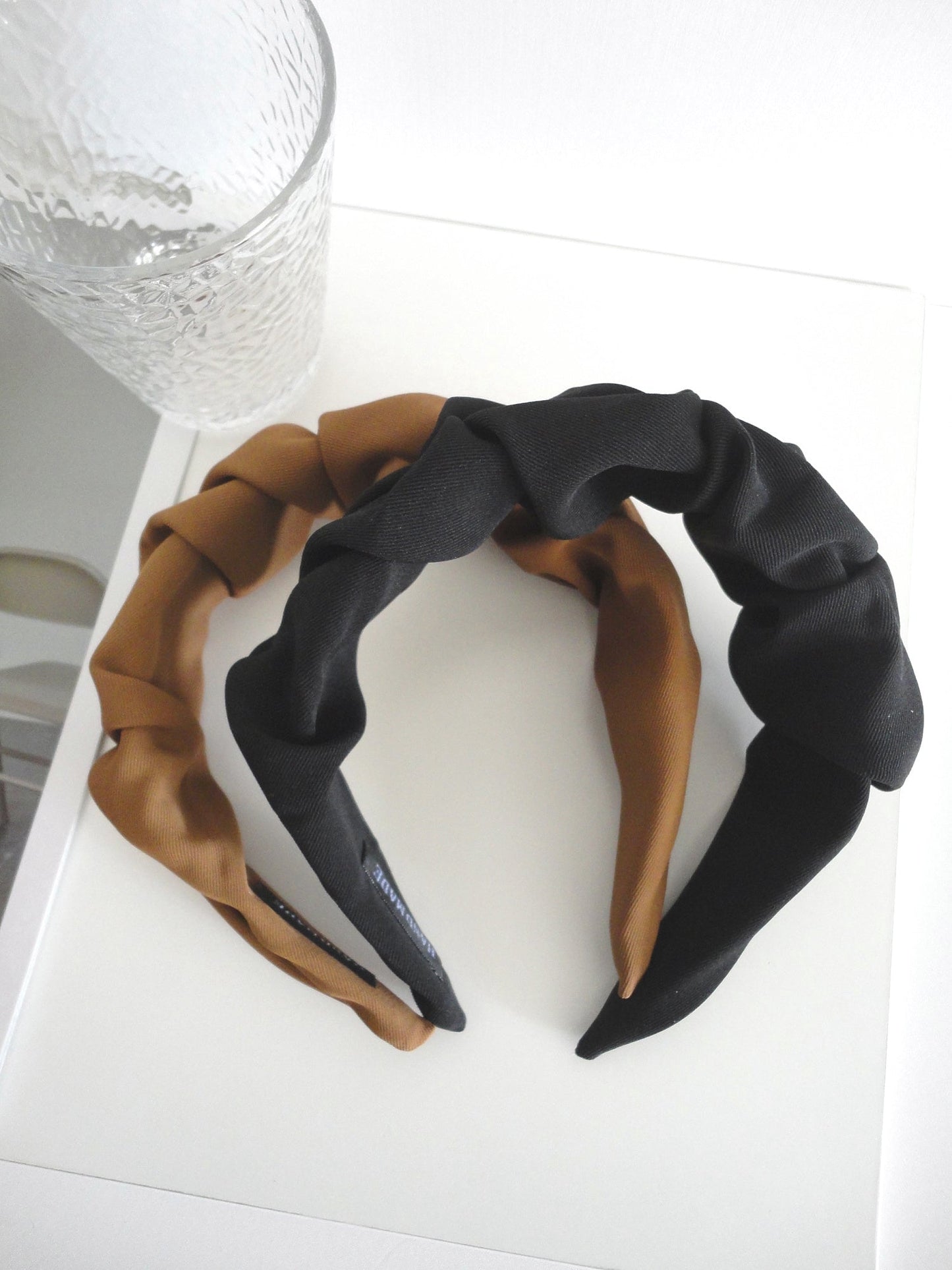 Vintage Headband Wrinkle Black