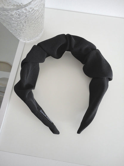 Vintage Headband Wrinkle Black