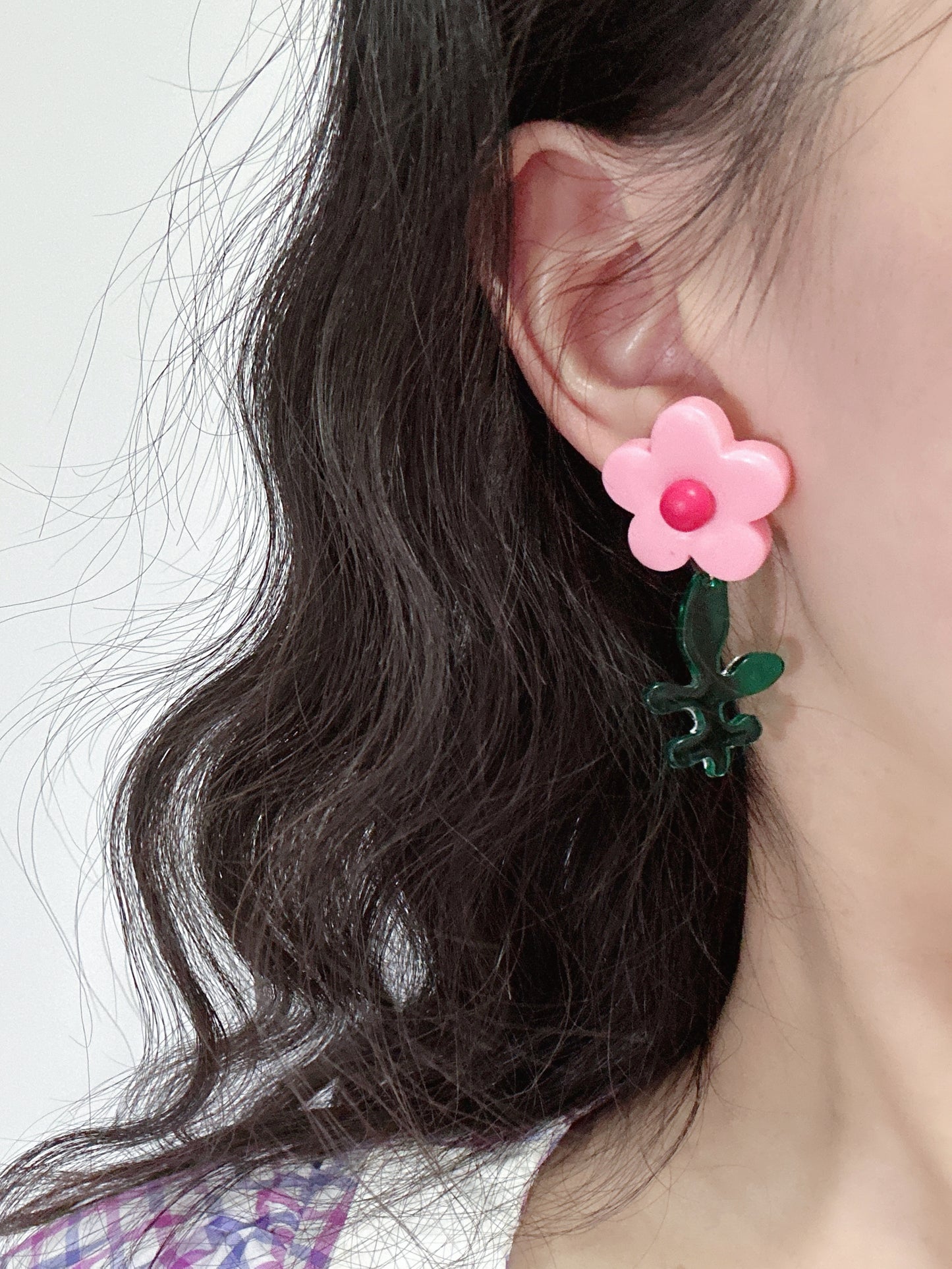 . Handmade clip-on earrings for women.