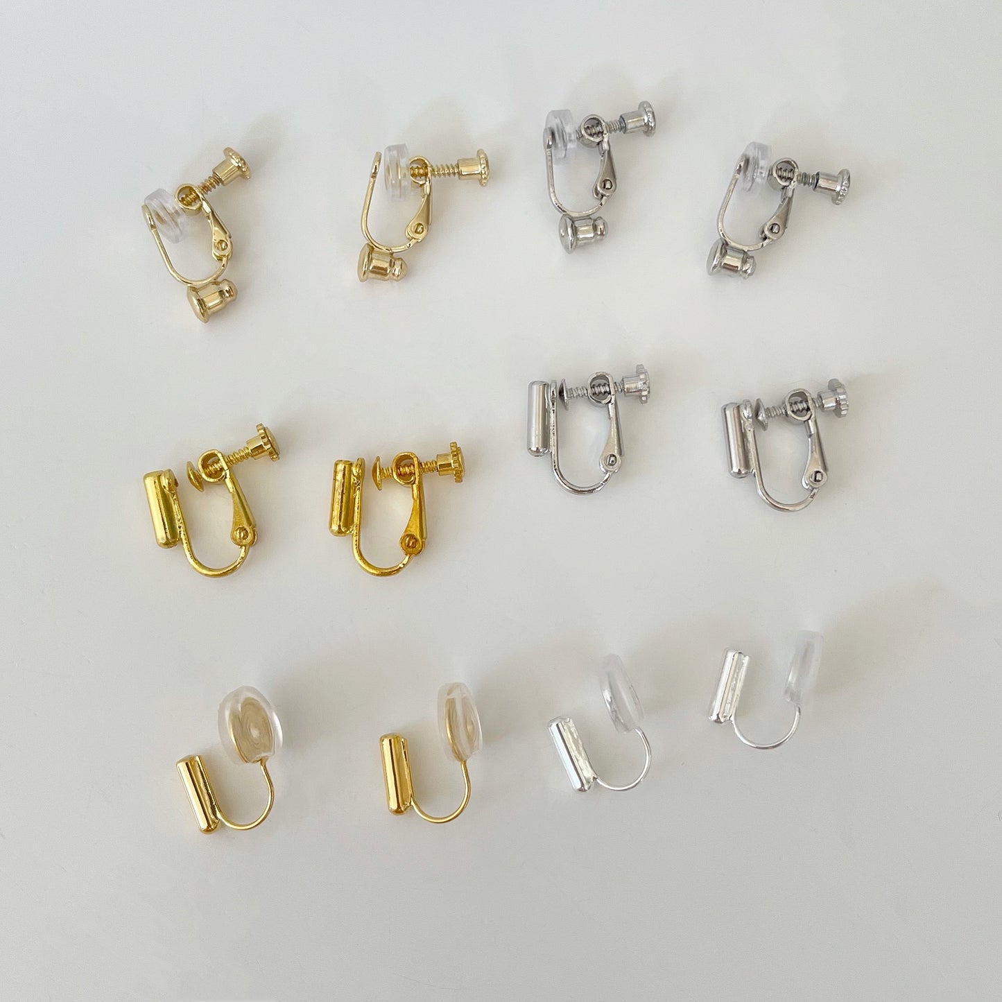 Silver Clip On Stud Earrings Converters