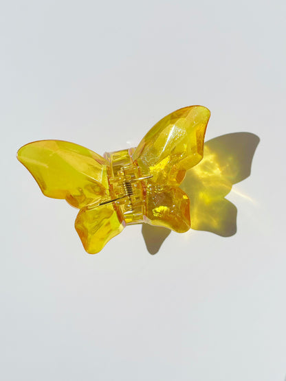 Butterfly Claw Clip Yellow