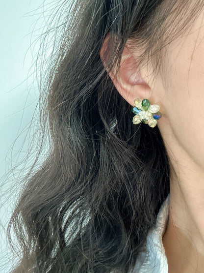 . Handmade clip-on earrings for women.