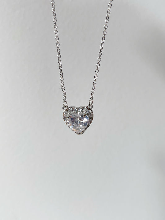 One Heart Zircon Necklace