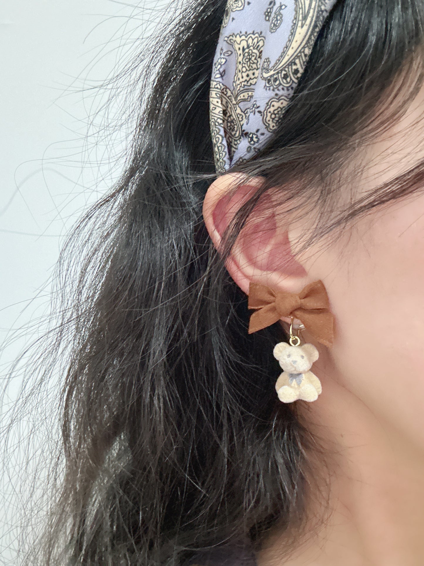 . Handmade clip-on earrings for women.