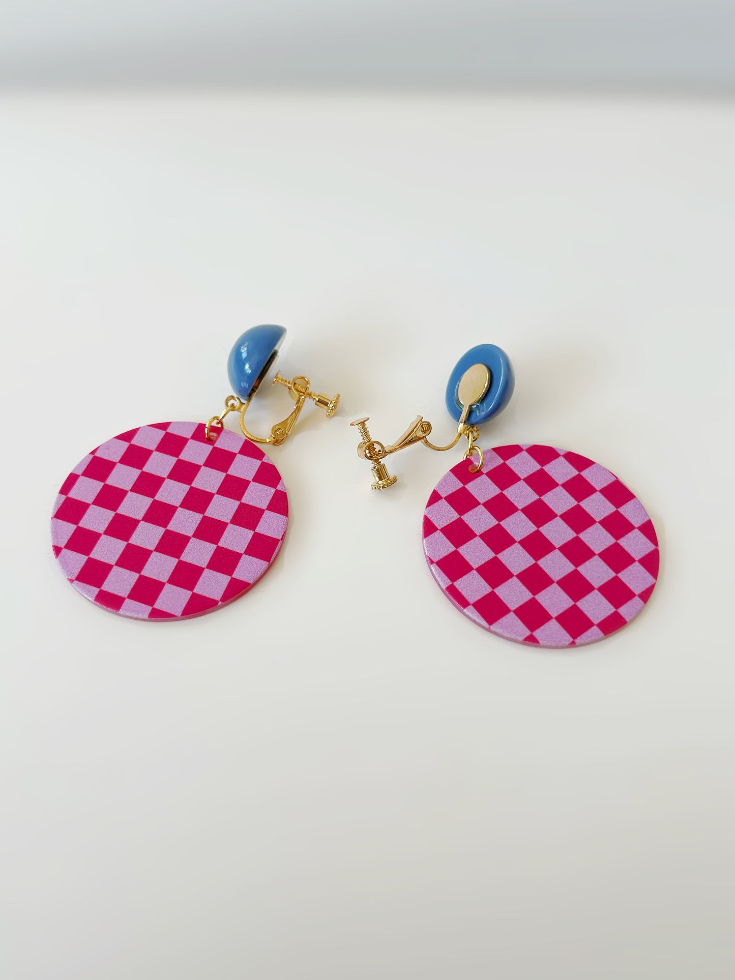 . Handmade clip-on earrings for women.