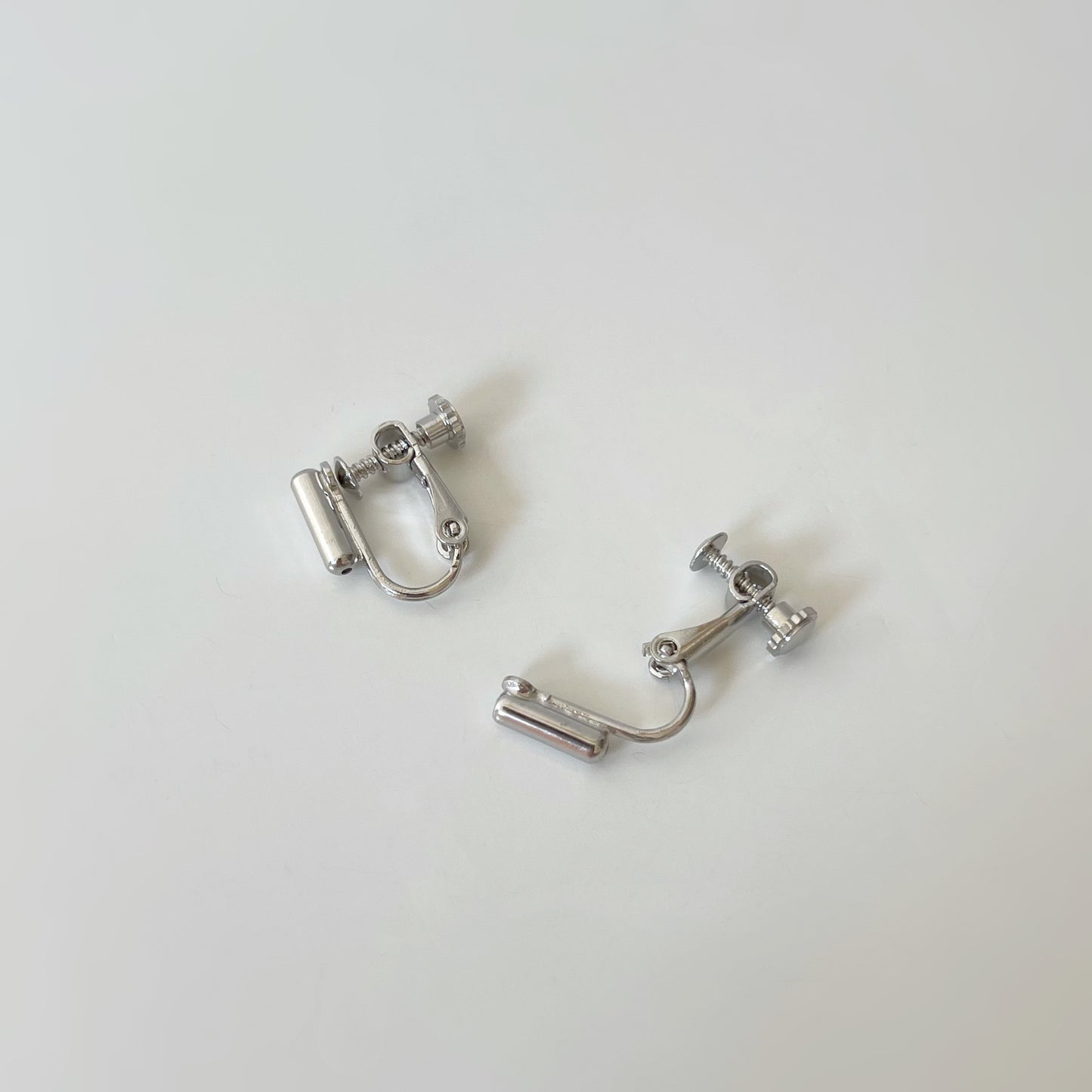 Silver Clip On Stud Earrings Converters. silver-tone clip-on earrings for women.